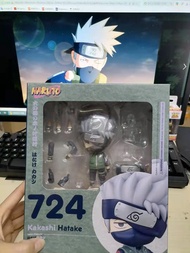 Anime Naruto Figure Kakashi Hatake GSC 724# Clay Doll Q Version Model Toys For Children Collectible Birthday Gift Box Packing