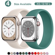 Solo Loop Strap for Apple Watch Band 44mm 40mm 45mm 41mm 42mm Elastic Silicone bracelet correa iwatc
