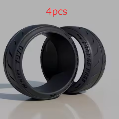 4pcs 1/24 TOYO R888 Pattern 18'' Inscribed Tire Skin Resin 18 Inch Tyres Fit 20mm Wheels Wall Straig