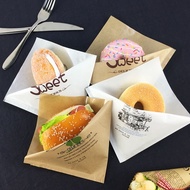 100PCS Laminated Donut Paper Bread Paper Donut Paper Cake Paper 15x15cm
