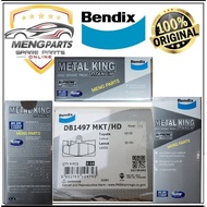 ORIGINAL BENDIX MATEL KING TOYOTA LEXUS LS430 UCF30 REAR DISC BRAKE PAD DB1497MKT