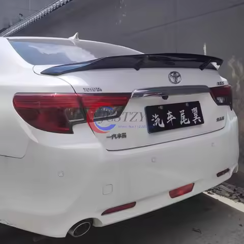 Carbon Paint Accessories Spoiler for Toyota Mark X Reiz Tail Fin 2010 to 2017