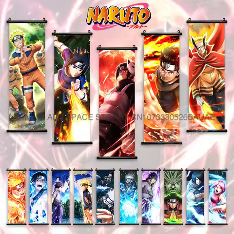NARUTO Hanging Painting Haruno Sakura Wall Artwork Uchiha Itachi Scrolls Picture Anime Poster Uchiha