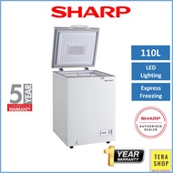 【 FREE SHIPPING】Sharp SJC118 Chest Freezer 110L Peti Beku