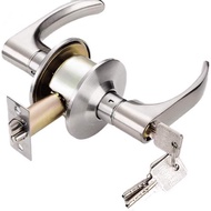 New Door Knob Lockset Lever Type Stainless Steel Copper Lock Core