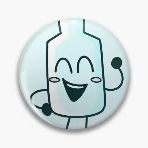 Bfdi Bottle Soft Button Pin Jewelry Women Cartoon Brooch Lover Hat Lapel Pin Fashion Cute Clothes Co