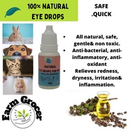 The Paw's Natural Eye Drops For Pets. Ubat Sakit Mata Haiwan. 10ml