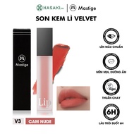 Son Kem Lì Mastige Velvet Lâu Trôi Màu V3 Cam Nude 4.5ml