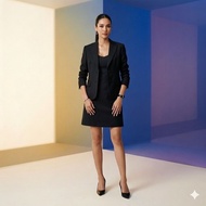 Setꔛ ꕤ ̊Set Premium Suit Fabric 2-Piece Skirt Full Set Of Lining Light Smocked Waistꔛ ̊ Blazer Woman