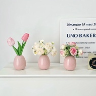 Dopamine Ceramic Vase Ins Style Mini Flower Container Desk Decor