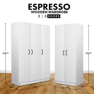 AIHOME: READY STOCK  3 Door / 2 Door Wooden Wardrobe / almari baju murah / Kabinet /(CUSTOMIZE AVAIL