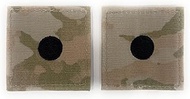 Army ROTC OCP Rank W/Hook Closure : 2ND Lieutenant (2LT)