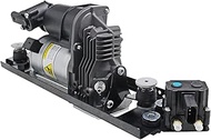 Air Suspension Compressor + Bracket + Valve Block Compatible with BMW 5 Series E61 Touring 520d 525d