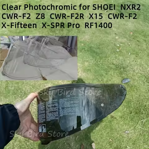 Photochromic Visor for SHOEI RF1400 RF-1400 NXR2 CWR-F2 Z8 CWR-F2R X15 X-15 X-Fifteen X-SPR Pro Auto