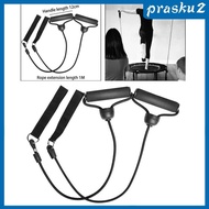 [Prasku2] 2x Exercise Bands with Handles Indoor Outdoor Trampoline Resistance Bands