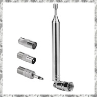 [I O J E] FM Radio Antenna Replacement Telescopic Screw F Type Male Plug Connector Adapter for AV St