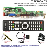 Complete Package of Universal Laptop Panel Controller Board LCD LED TV LVDS 40 Pin
