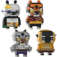 Creative Panda chameleon Building Blocks Assembly Toys Gifts For Kids 204PCS Bricks Buildmoc