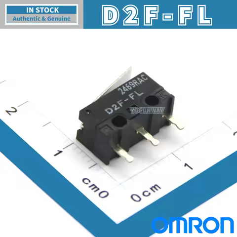 OMRON D2F-FL Micro Switch Original New Authentic Japan 3 PIN 1A 125VAC for Electronics Market