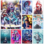 Hatsune Miku โปสเตอร์อะนิเมะการ์ตูนตกแต่งผนังสำหรับห้องนั่งเล่นและห้องนอนภาพจิตรกรรมฝาผนังคอลเลกชัน Posters