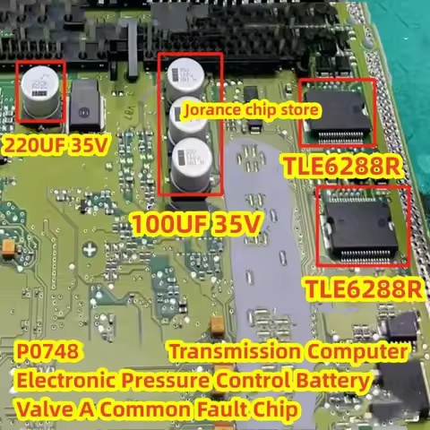 TLE6288R P0748 New car Transmission Computer Electronic Pressure Control Battery Valve A Common Faul