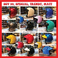 SGV 99 Helmet & SGV Special, Matt Adult, Motorcycle Red / White / Blue / Grey / Silver / Black / Pet