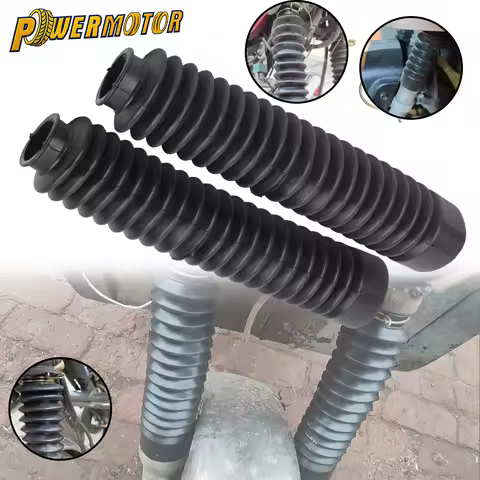 2PCS Motorcycle Front Fork Shock Absorber Dust Cover Rubber Gaiter Gator Boots For Dirt Bike Motocro