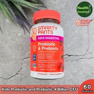 <SmartyPants> Kids Prebiotic and Probiotic 4 Billion CFU 60 Gummies พรีไบโอติกและโปรไบโอติกสำหรับเด็