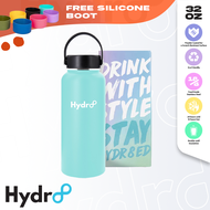 Hydr8 32oz 946ml (Aqua Blue) Wide Mouth Double Wall Vacuum Insulated Flask Stainless Steel Tumbler D