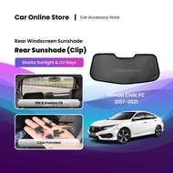 1PC REAR Sunshade FOR Honda Civic FC 2016-2021 Custom Fit OEM