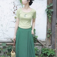 綠島 新中式復古改良馬面裙