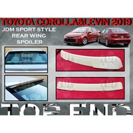 TOYOTA COROLLA ALTIS LEVIN 2019+ JDM SPORT STYLE ROOF WING SPOILER COROLLA SEDAN JDM SPOILER BODYKIT