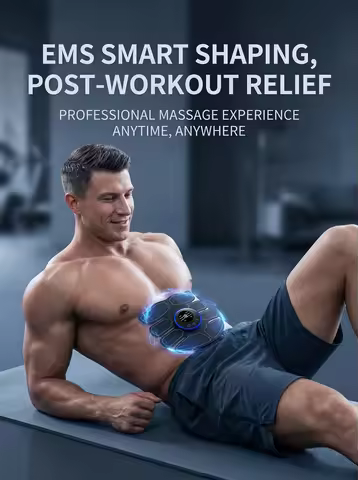 2026EMS Muscle Stimulator Training Device For Abs And Arms Workout, Home Fitness Equipment For Men