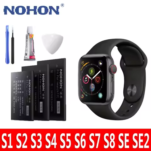 NOHON Watch Battery for iWatch Battery S1 S2 S3 GPS LTE SE2 S4 S5 S6 S7 S8 SE SE2 Replacement Lithiu
