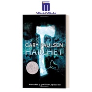 Hatchet Blue Cover Paperback by Gary Paulsen Newbery Medal