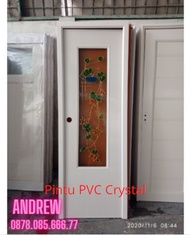 Pintu Kamar Mandi Pvc Crystal 3/4Kaca