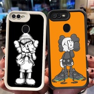 XI48 KAWS Casing for OPPO A12s A3S A12 A11K F9 F7 A12E A5S A1K A5 A7 Pro Black White