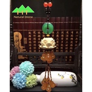 Khanh Car Hanging Car Decoration Wood and Agate Jade