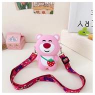 New Cute Cartoon Strawberry Small Bag For Girls New Mini Crossbody Bag For Girls Childrens Coin Purs
