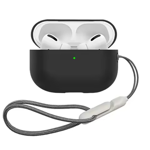 Silicone Soft Skin Earphone Case for Airpods Pro 2 3 2025 3rd Generation with Anti-lost Strap Cover 