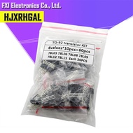 20PCSX6values=120pcs 78L05 78L06 78L08 78L09 78L12 78L15 TO-92 TO92 Transistor package Assorted Kit 