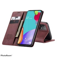 Case flip cover leather flip wallet leather case wallet realme 7i/c15/ note 3/note 5a/mi 8/rm 6/ a8 