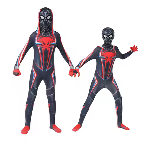 Spiderman Costume Miles Morales 2099 Spider Man Cosplay Costume Zenti Bodysuit Jumpsuit Halloween Co