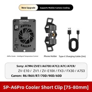 Cooling Fan for Sony A7M4 A7C ZVE1/10 a6700 Canon R5/R6/R8 Fujifilm XT4 Cameras