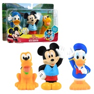 Disney Junior Mickey Mouse Bath Toy Set, Includes Mickey Mouse, Donald Duck, and Pluto Water Toys, K