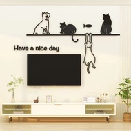 3D Acrylic Sticker Cat have a nice day