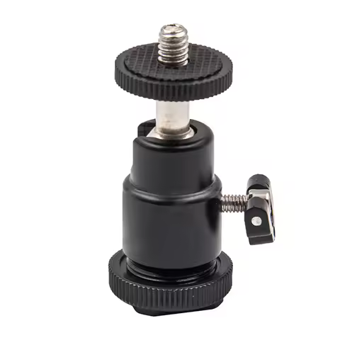 NEW 1/4" Screw 360 Rotary Mount Stand Aluminum Mini Tripod Ball Head Flash Bracket Holder for Canon 