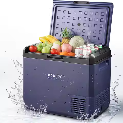 COOLER 12v Car Refrigerator, 63QT60L IPX4 Waterproof Electric Cooler, APP Control Car Fridge with 12
