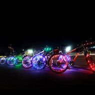 2413 Bike String Light 2Pcs Cycle Zone Cycling Lights 20 Led Bicycle Bike Rim Lights Wheel Spoke Light String Lamp