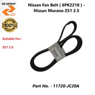 Nissan Fan Belt ( 6PK2218 ) - Nissan Murano Z51 2.5 ( 11720-JC20A )
